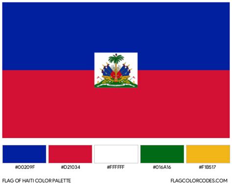 haiti flag colors hex